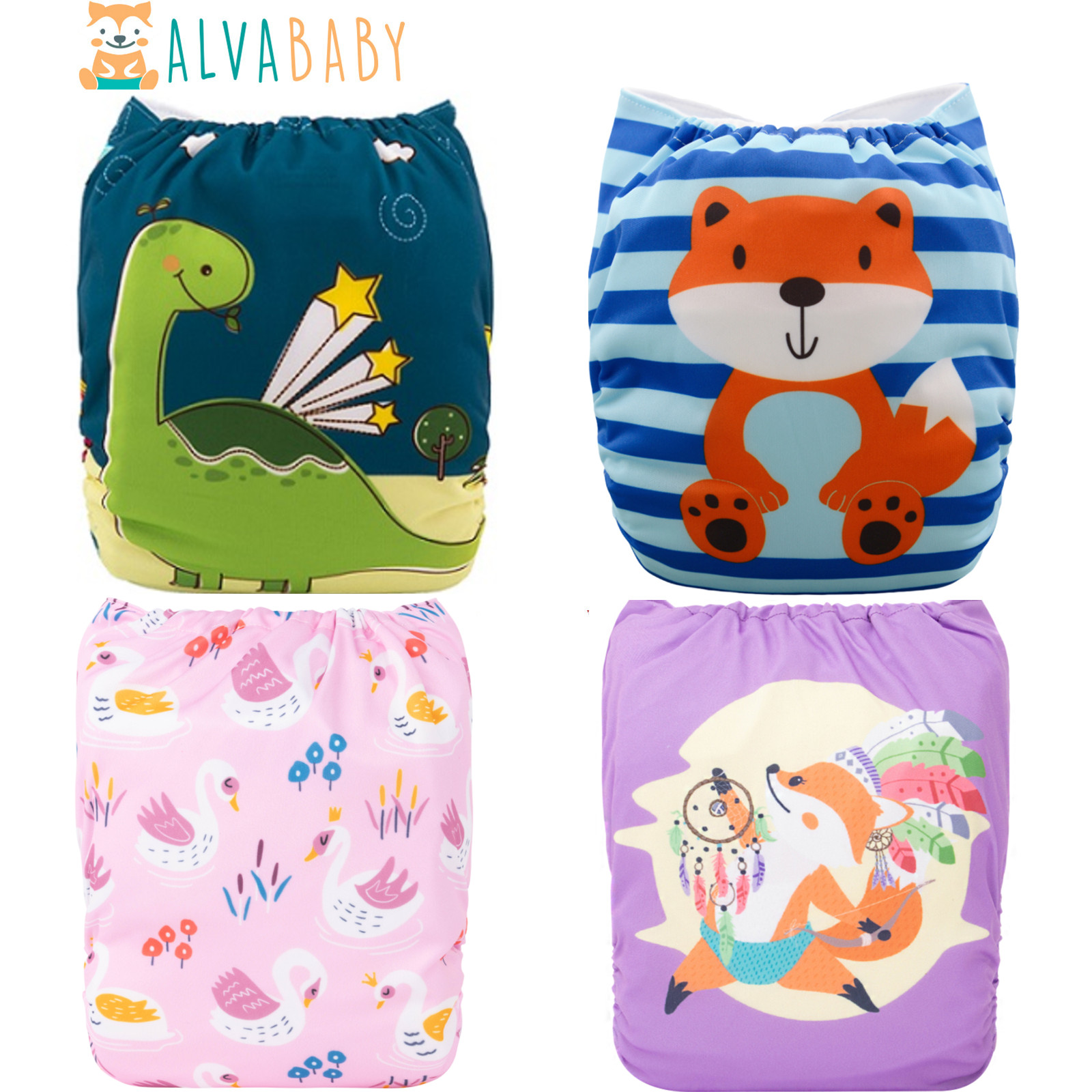 Cloth Diaper Insert - U Pick ALVABABY wiederverwendbare Baby-Stoffwindel, digitale